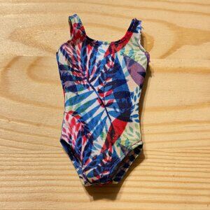 Colorful Tropical Print Doll Swimsuit